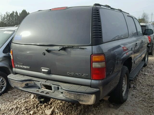 3GNFK16ZX2G320447 - 2002 CHEVROLET SUBURBAN K GRAY photo 4