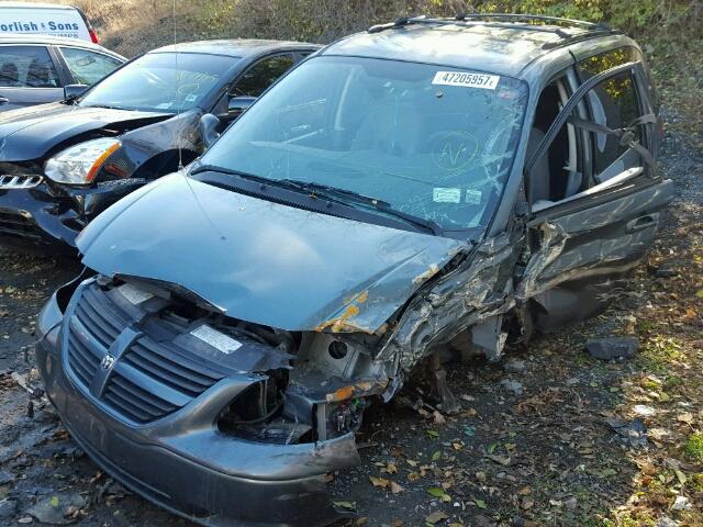 1D4GP45R36B741669 - 2006 DODGE CARAVAN SX GREEN photo 2