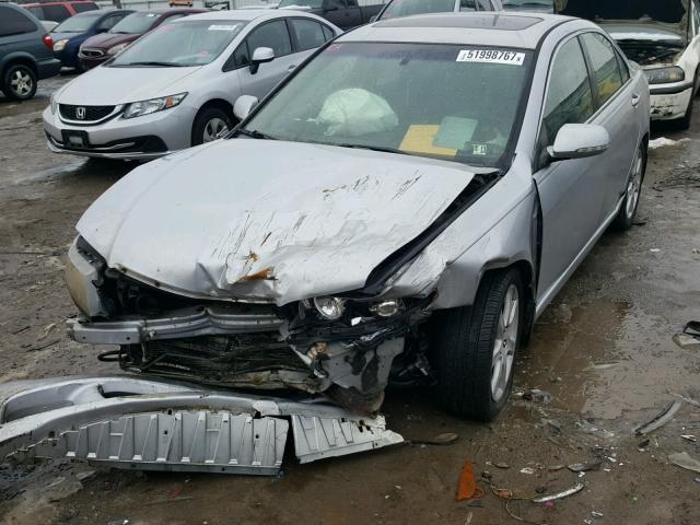 JH4CL96874C014406 - 2004 ACURA TSX SILVER photo 2