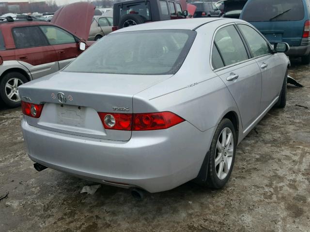 JH4CL96874C014406 - 2004 ACURA TSX SILVER photo 4