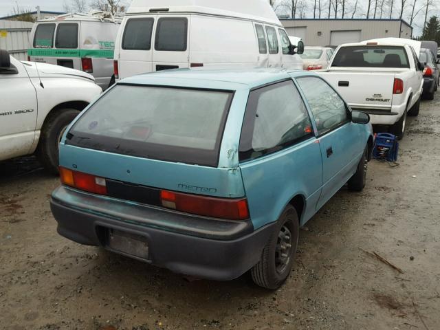 2C1MS2465N6778716 - 1992 GEO METRO XFI BLUE photo 4