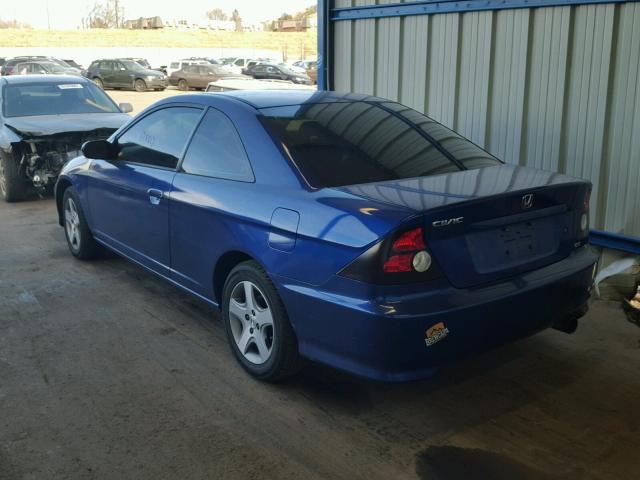 1HGEM21934L084355 - 2004 HONDA CIVIC EX 蓝色 照片 3