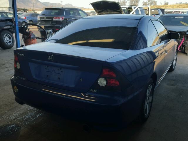 1HGEM21934L084355 - 2004 HONDA CIVIC EX 蓝色 照片 4