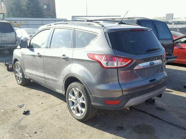 1FMCU9H93DUC93492 - 2013 FORD ESCAPE SEL GRAY photo 3