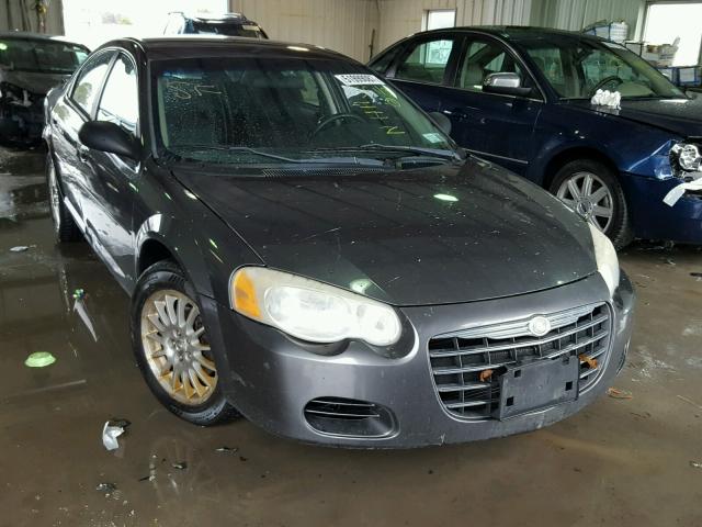 1C3EL46J34N344522 - 2004 CHRYSLER SEBRING LX GRAY photo 1