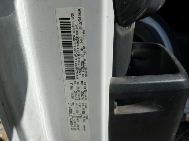 3C6TRVDG3EE111865 - 2014 RAM PROMASTER WHITE photo 10