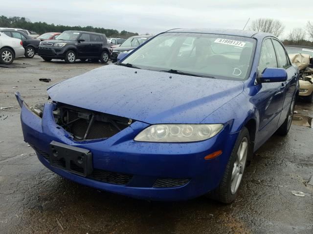 1YVFP80C755M75440 - 2005 MAZDA 6 I BLUE photo 2