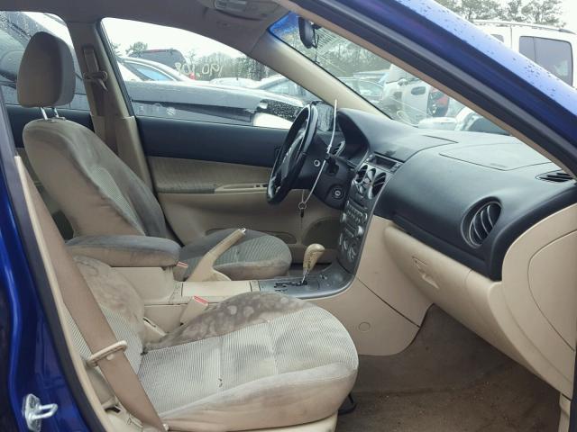 1YVFP80C755M75440 - 2005 MAZDA 6 I BLUE photo 5