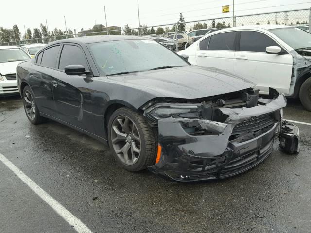 2C3CDXHGXFH847807 - 2015 DODGE CHARGER SX BLACK photo 1