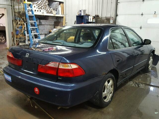 1HGCG5557YA139480 - 2000 HONDA ACCORD EX BLUE photo 4