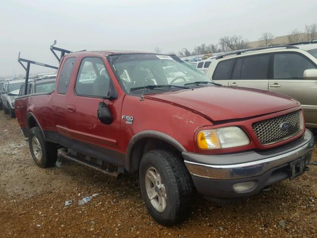 1FTRX18L02NB20197 - 2002 FORD F150 BURGUNDY photo 1