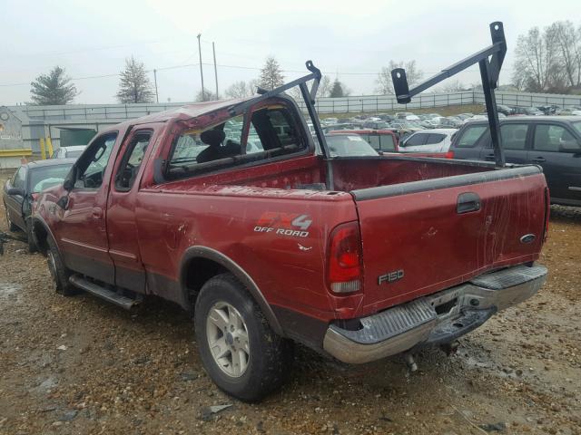 1FTRX18L02NB20197 - 2002 FORD F150 BURGUNDY photo 9