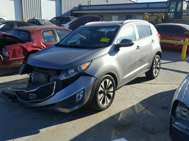 KNDPC3A68B7122304 - 2011 KIA SPORTAGE E GRAY photo 2