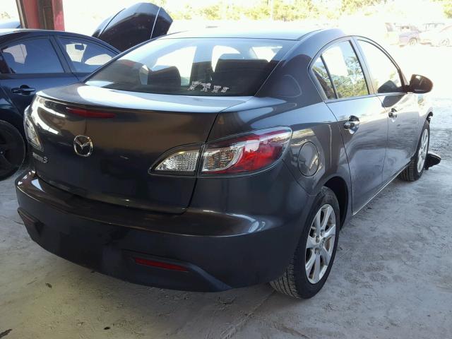 JM1BL1VG7B1387347 - 2011 MAZDA 3 I GRAY photo 4