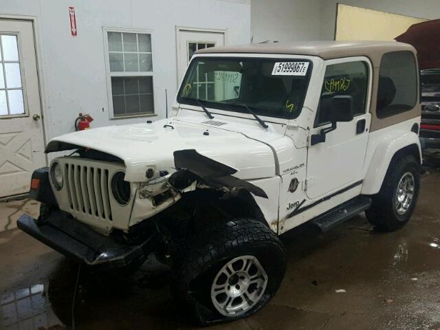 1J4FA59S51P306218 - 2001 JEEP WRANGLER / WHITE photo 2