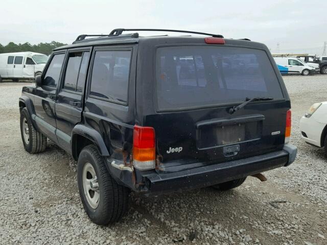 1J4FT48S6YL114877 - 2000 JEEP CHEROKEE S BLACK photo 3