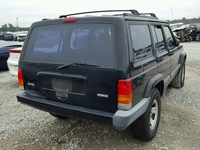 1J4FT48S6YL114877 - 2000 JEEP CHEROKEE S BLACK photo 4