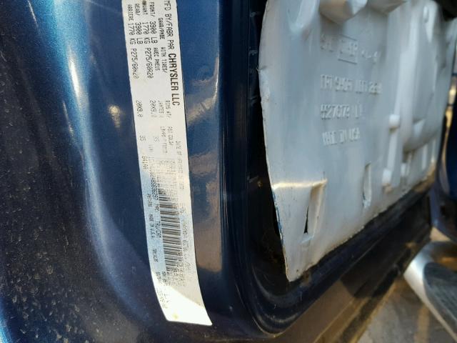 1D7HU18248S636297 - 2008 DODGE RAM 1500 S BLUE photo 10