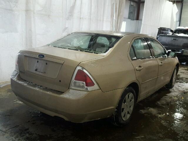 3FAHP06Z76R132370 - 2006 FORD FUSION S TAN photo 4