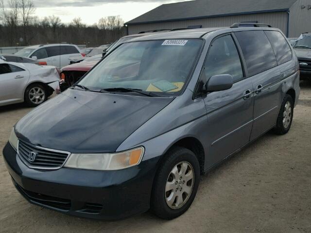 2HKRL18092H501158 - 2002 HONDA ODYSSEY EX GRAY photo 2