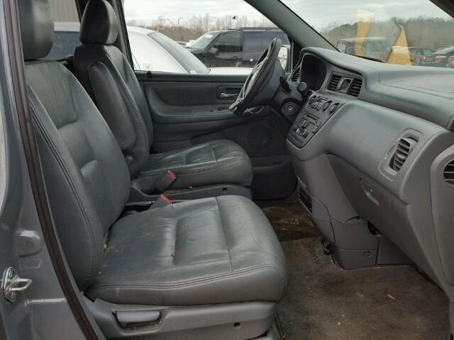 2HKRL18092H501158 - 2002 HONDA ODYSSEY EX GRAY photo 5