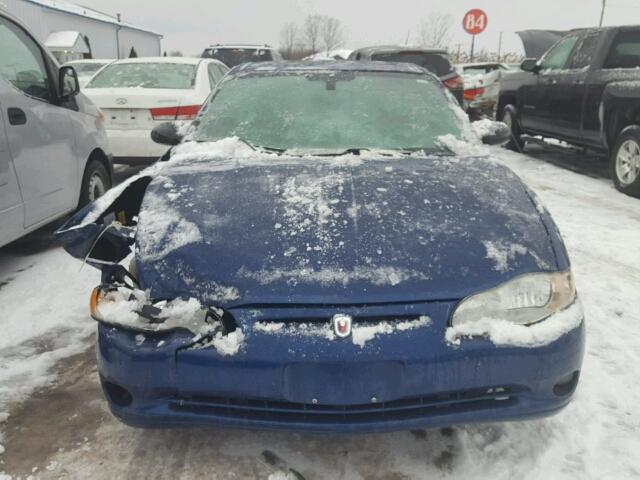 2G1WX12K049209205 - 2004 CHEVROLET MONTE CARL BLUE photo 9