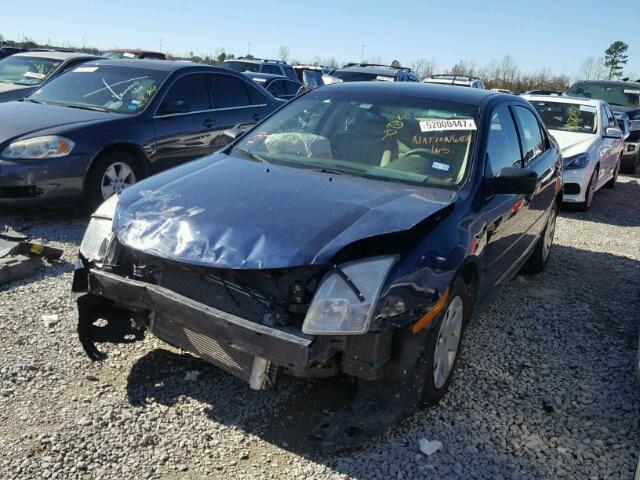 3FAHP06Z37R159728 - 2007 FORD FUSION S BLUE photo 2