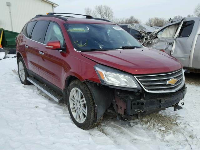 1GNKVGKD4DJ102217 - 2013 CHEVROLET TRAVERSE L RED photo 1