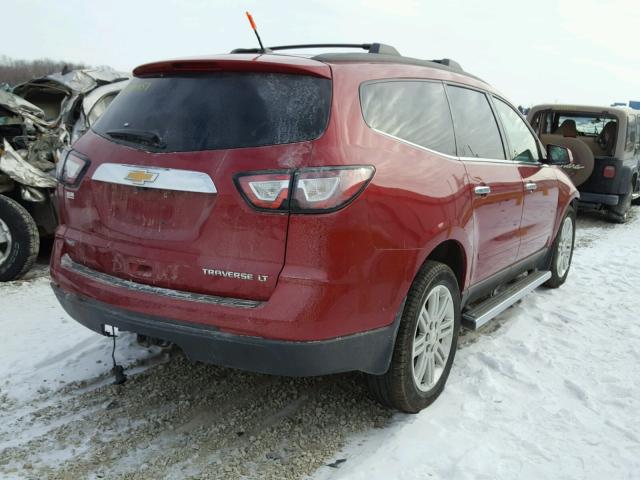 1GNKVGKD4DJ102217 - 2013 CHEVROLET TRAVERSE L RED photo 4