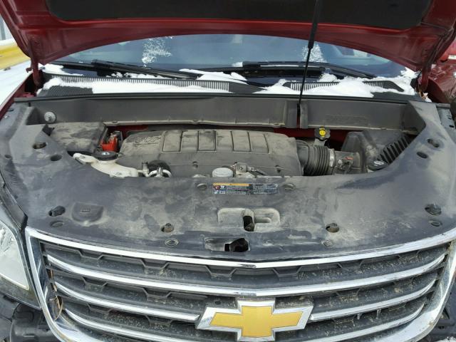 1GNKVGKD4DJ102217 - 2013 CHEVROLET TRAVERSE L RED photo 7