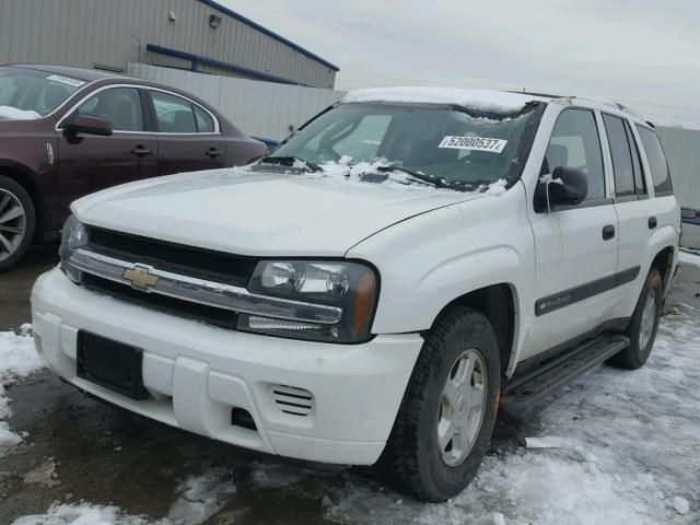 1GNDT13SX32352854 - 2003 CHEVROLET TRAILBLAZE WHITE photo 2