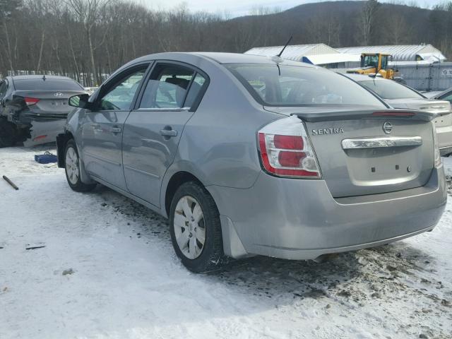 3N1AB6AP2CL631503 - 2012 NISSAN SENTRA 2.0 GRAY photo 3