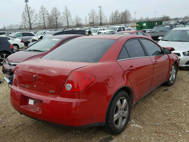 1G2ZH558064159909 - 2006 PONTIAC G6 GT RED photo 4