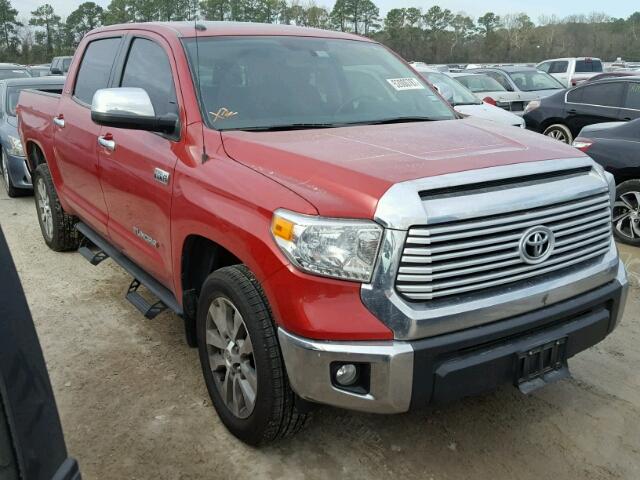 5TFFY5F1XFX175033 - 2015 TOYOTA TUNDRA CRE RED photo 1