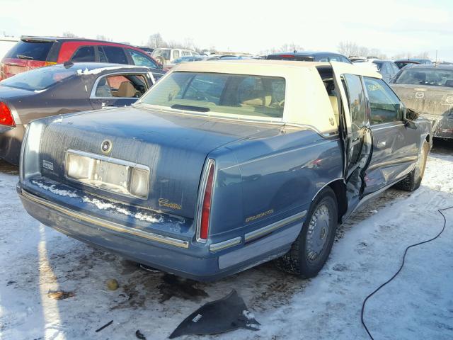 1G6KE54Y2XU776806 - 1999 CADILLAC DEVILLE DE BLUE photo 4