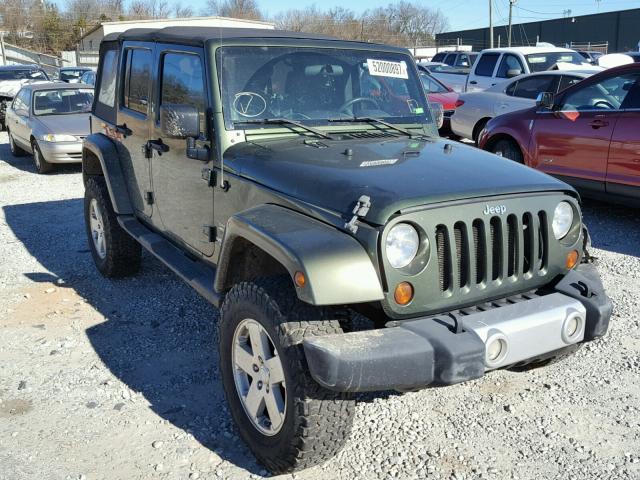 1J4GA59148L566929 - 2008 JEEP WRANGLER U GREEN photo 1