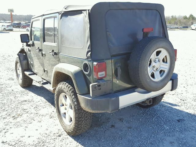 1J4GA59148L566929 - 2008 JEEP WRANGLER U GREEN photo 3