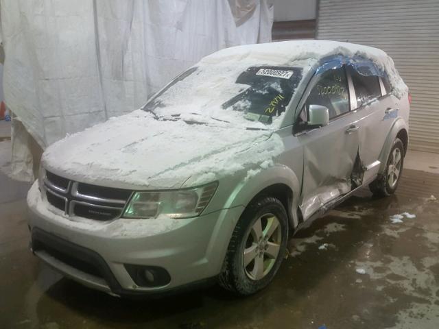 3C4PDDBG8CT240294 - 2012 DODGE JOURNEY SX SILVER photo 2