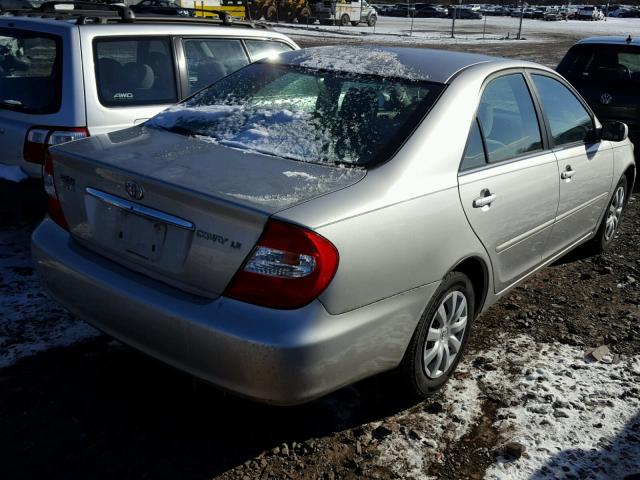 4T1BE32K64U314949 - 2004 TOYOTA CAMRY LE SILVER photo 4