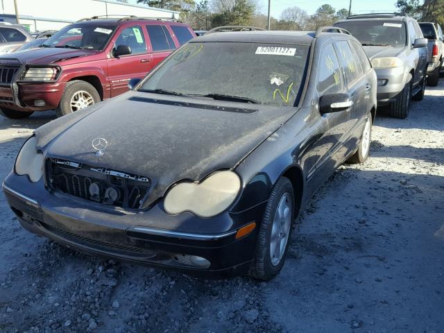 WDBRH84J04F437466 - 2004 MERCEDES-BENZ C 320 4MAT BLACK photo 2