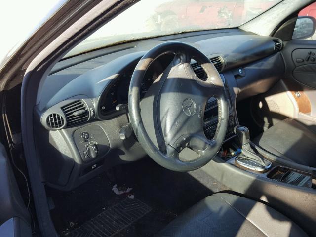 WDBRH84J04F437466 - 2004 MERCEDES-BENZ C 320 4MAT BLACK photo 8