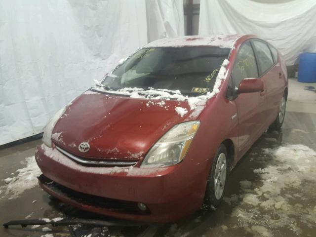 JTDKB20U577606333 - 2007 TOYOTA PRIUS RED photo 2