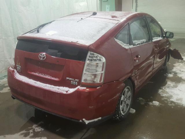 JTDKB20U577606333 - 2007 TOYOTA PRIUS RED photo 4