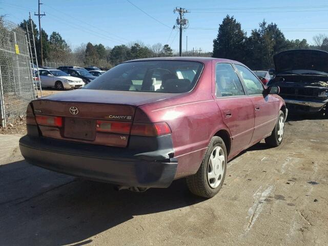 4T1BF22KXWU070846 - 1998 TOYOTA CAMRY CE MAROON photo 4