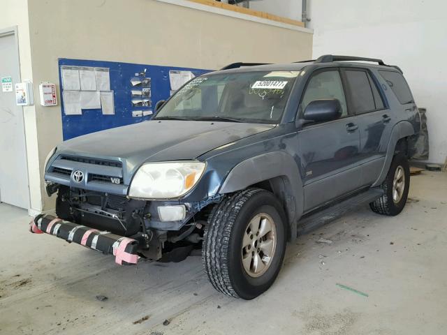 JTEZT14R530002078 - 2003 TOYOTA 4RUNNER SR BLUE photo 2