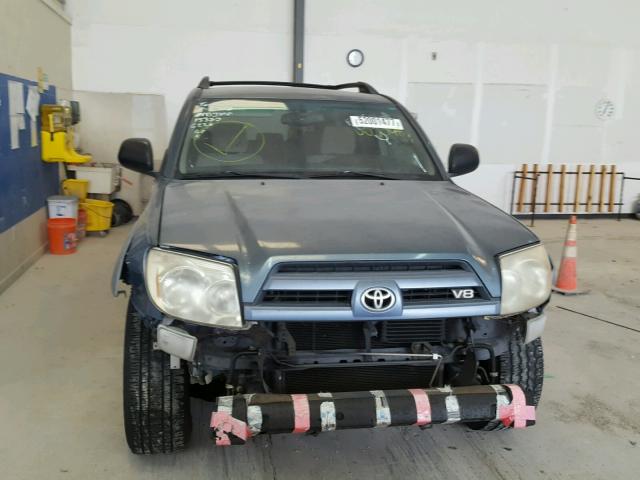 JTEZT14R530002078 - 2003 TOYOTA 4RUNNER SR BLUE photo 9