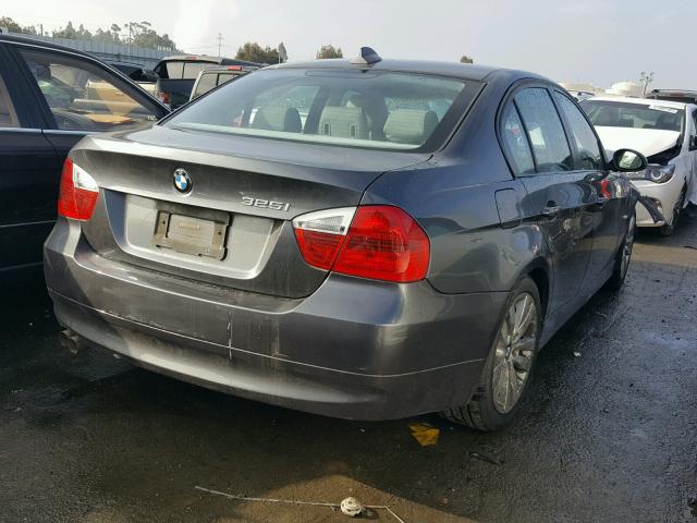 WBAVB13536PT14705 - 2006 BMW 325 I GRAY photo 4