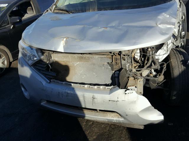 JN8AE2KP6F9123967 - 2015 NISSAN QUEST S SILVER photo 7