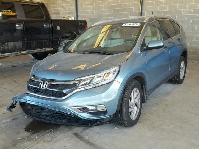 2HKRM3H70GH536992 - 2016 HONDA CR-V EXL BLUE photo 2