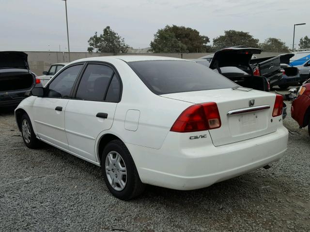 2HGES16561H504897 - 2001 HONDA CIVIC LX WHITE photo 3